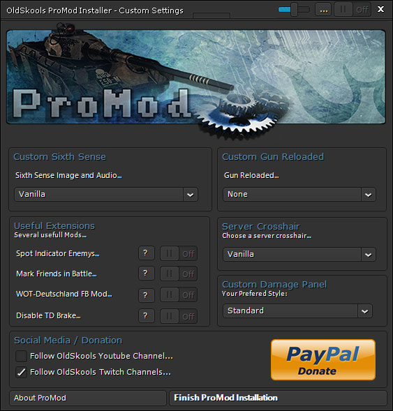promod последний экран