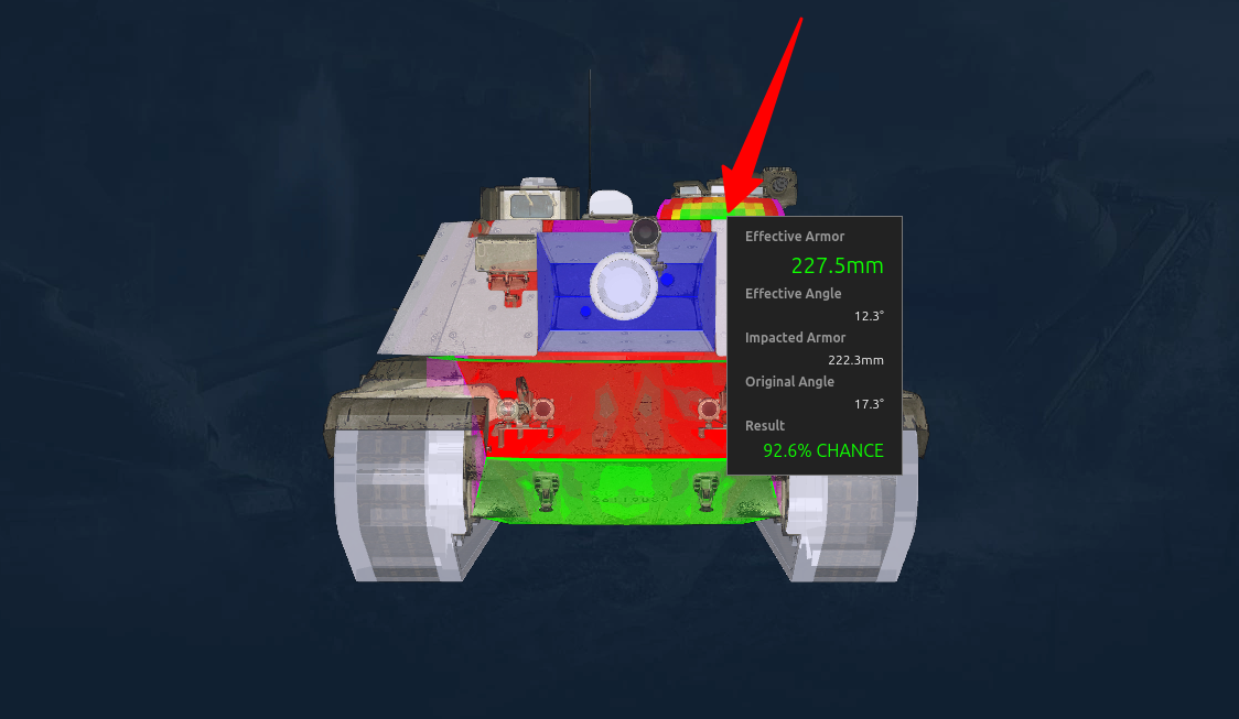 T803 зоны пробития